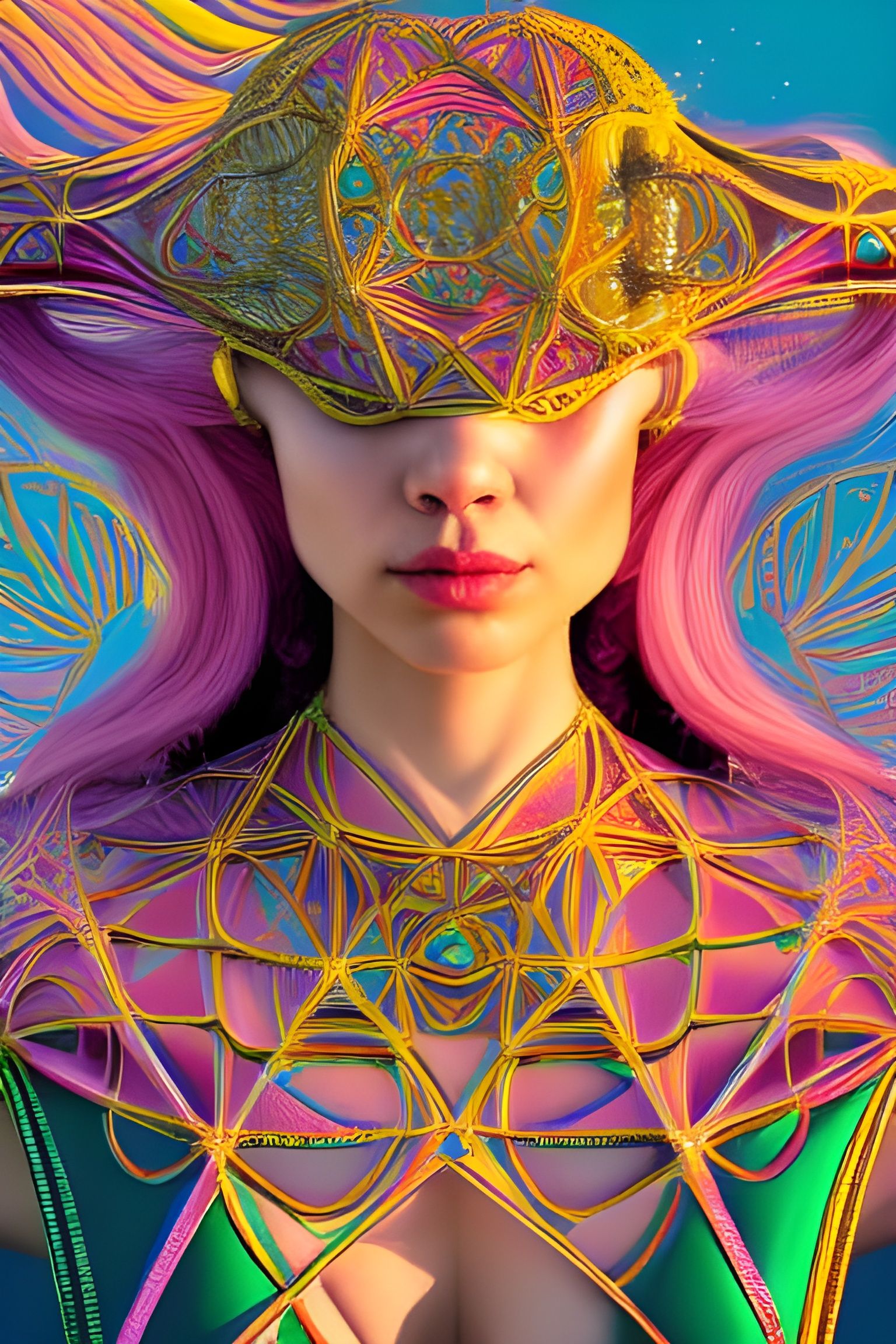 Whimsical Goddess of Inner Earth Digital Art