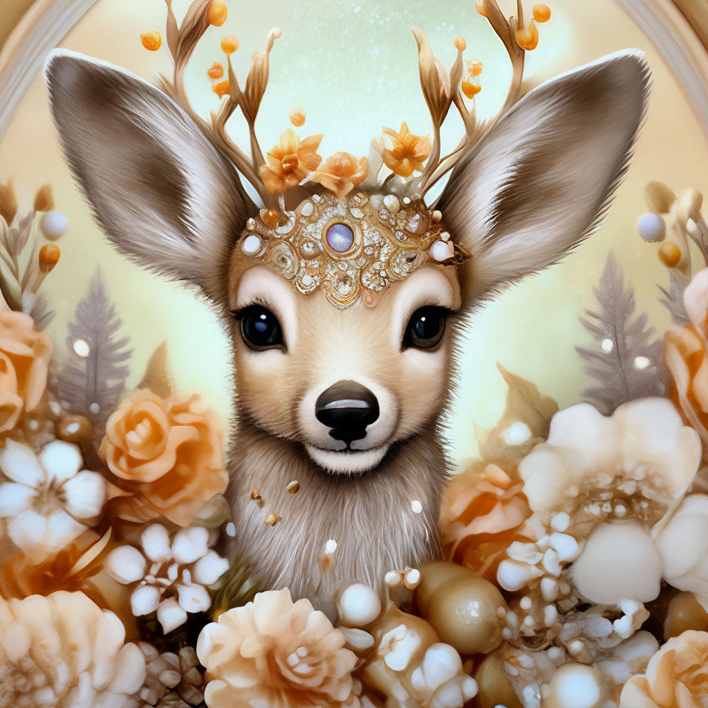 Милый олененок