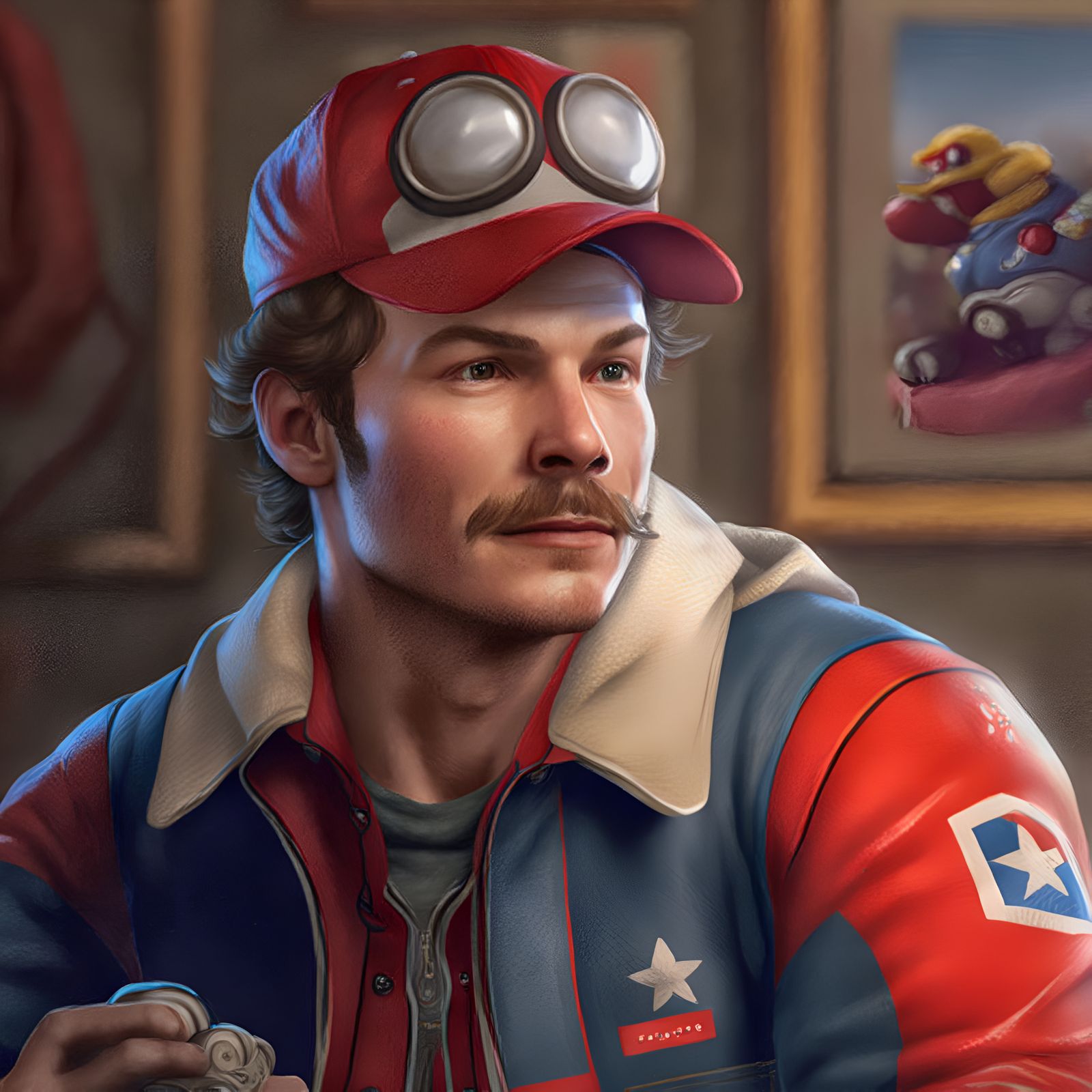 Midjourney: I'm so excited for the new Mario movie.