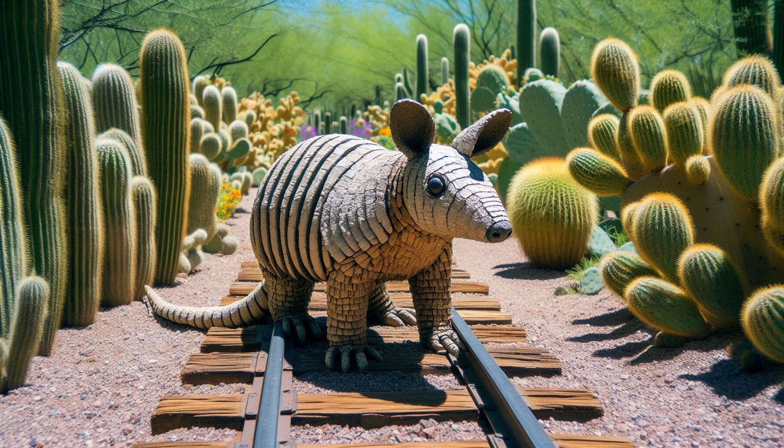 Armadillo and Cacti