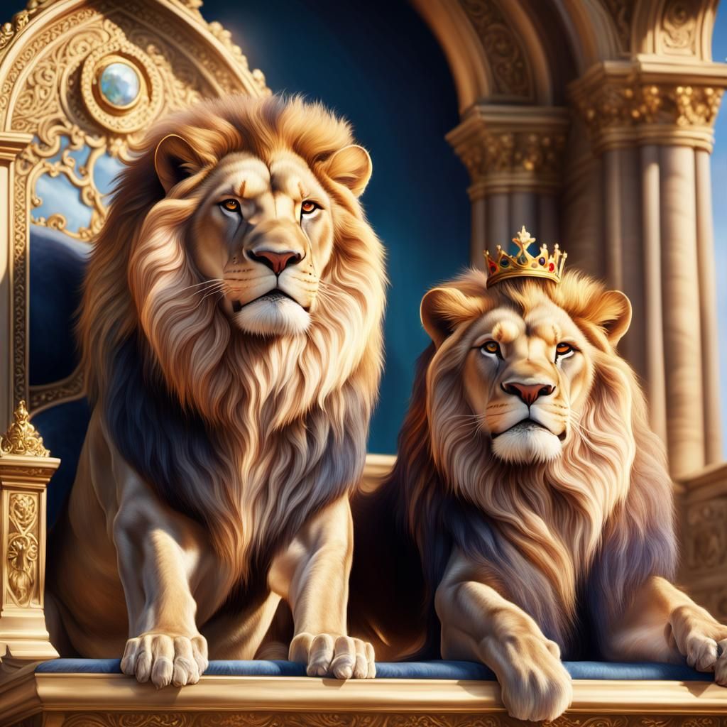 make them both roar in rage as they are very angry
