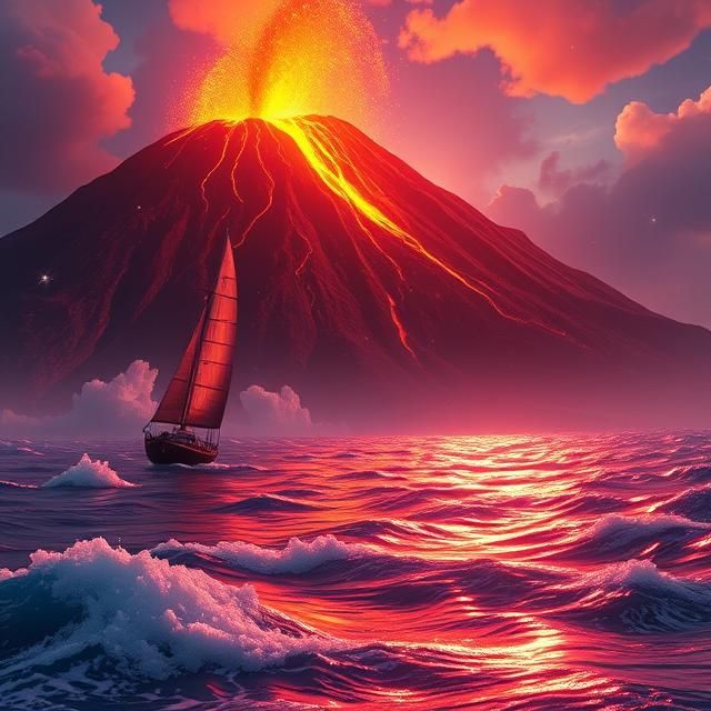 OCEAN + VOLCANO.