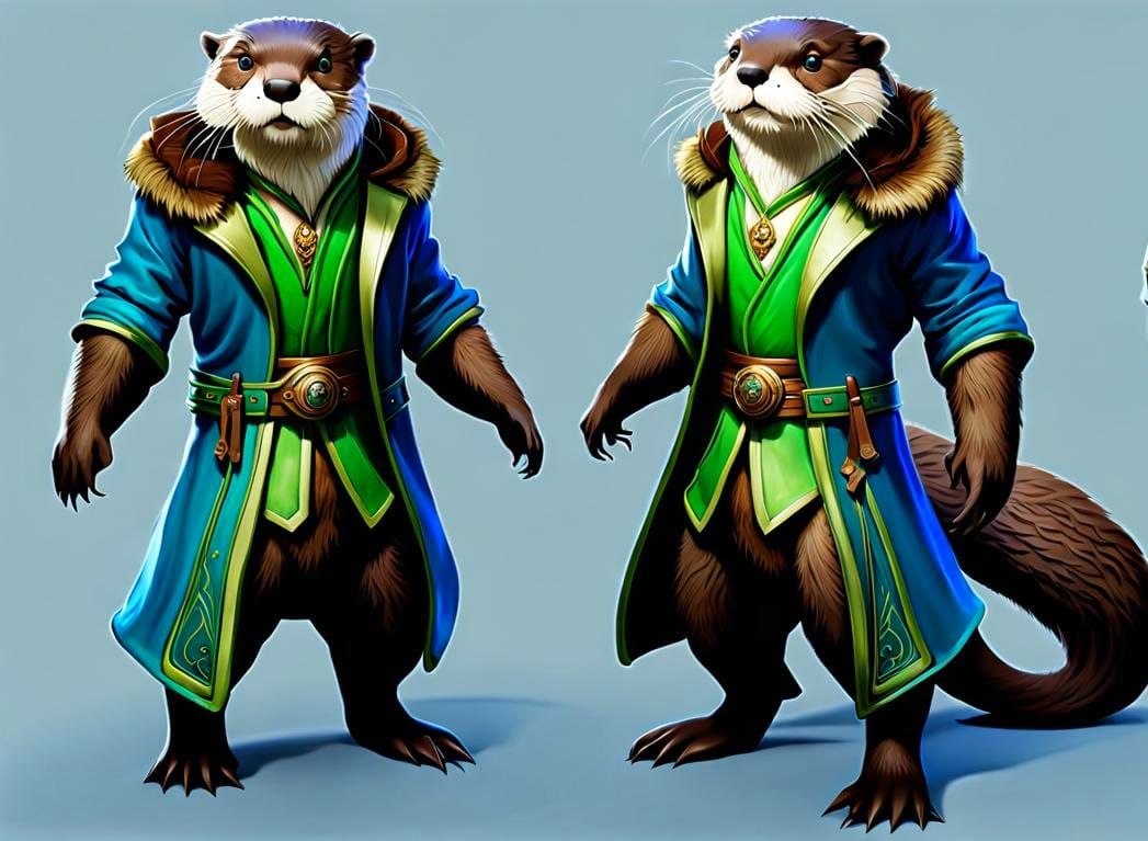 "Otter Barrister" - Study for Game Character