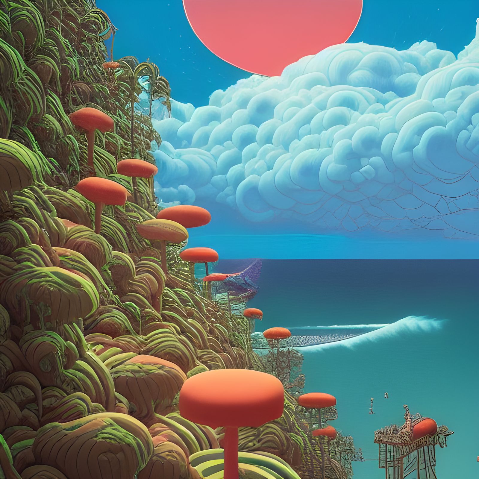 Foam Paradise: A Digital Fantasy Artscape