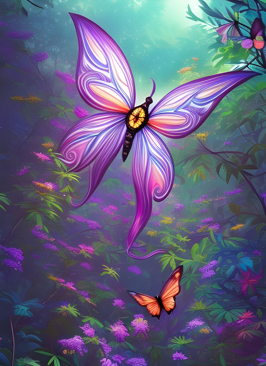 Beauty the Butterfly - AI Generated Artwork - NightCafe Creator