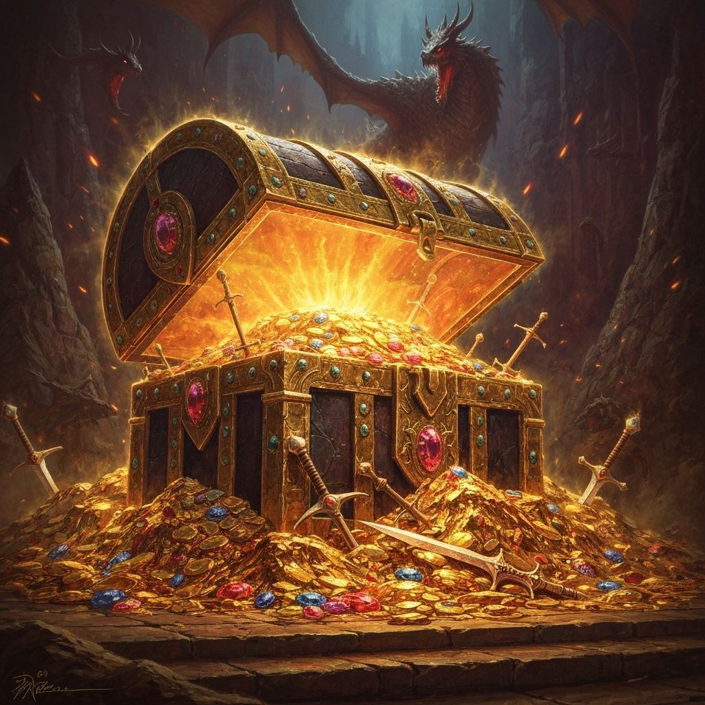 Dragons treasure chest  by @Dion