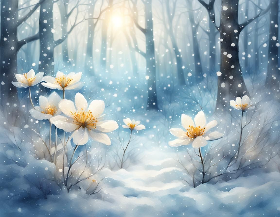 flowers in winter   by @Eee17