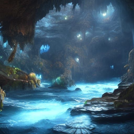 Grotto - Ai Generated Artwork - Nightcafe Creator