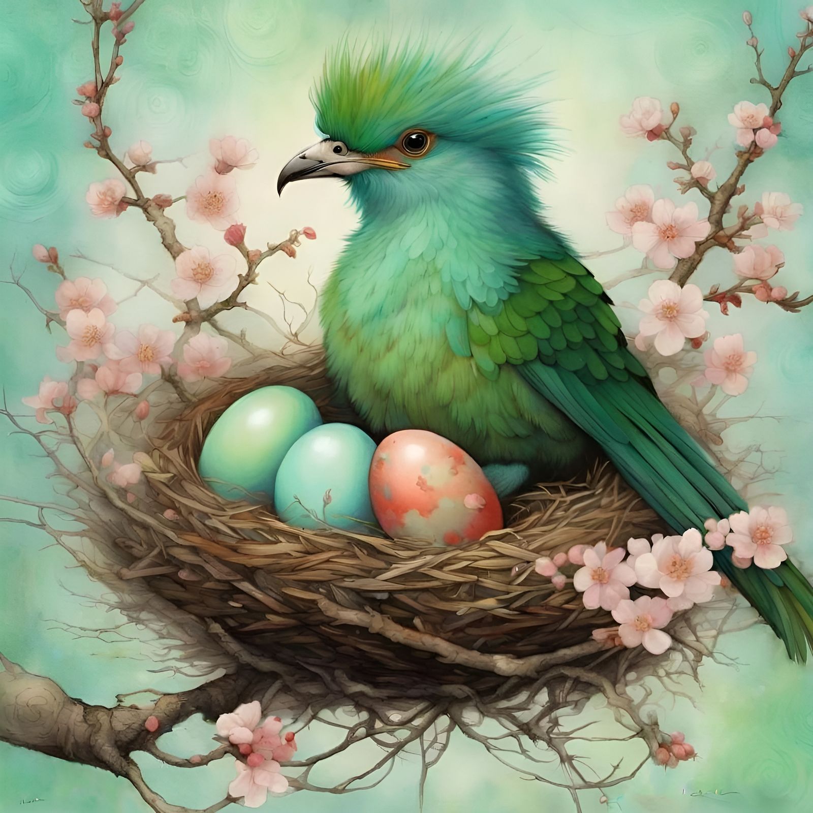 Quetzal nesting   by @Lourse 