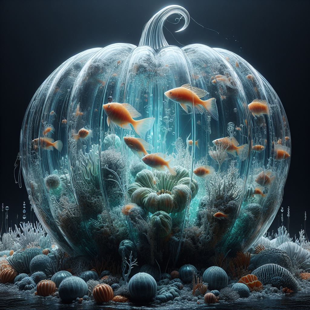 Glass pumpkin
