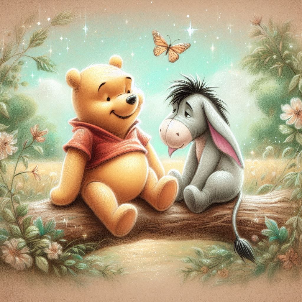 Pooh and Eyore
