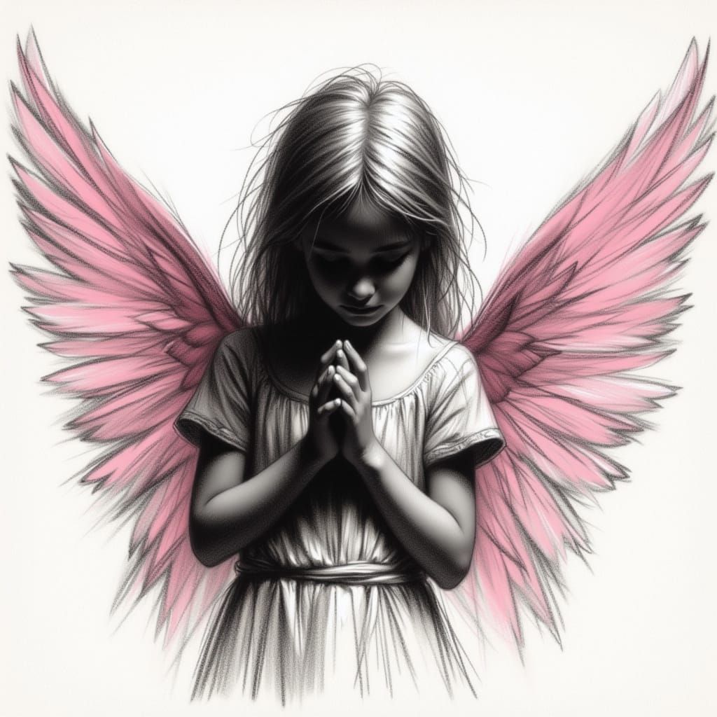 <lora:Ash and Bloom:1.0> Charcoal sketch on canvas. Textured lines, smudged, chiaroscuro interplay of light on shade. Charcoal sketch of an ...