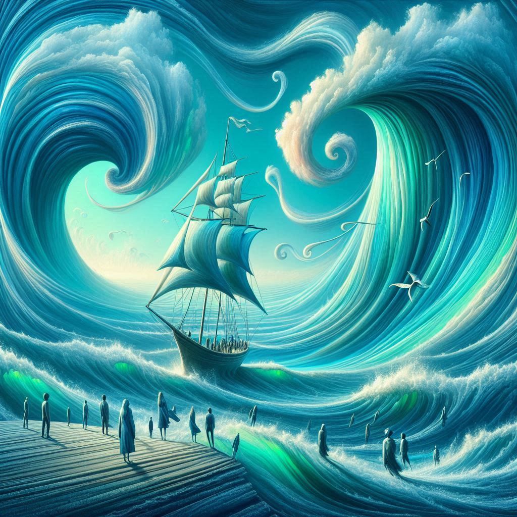 SURREAL / ABSTRACT / TURQUISE