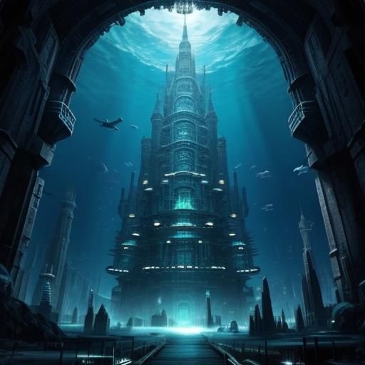 Futuristic Undersea City of Atlantis