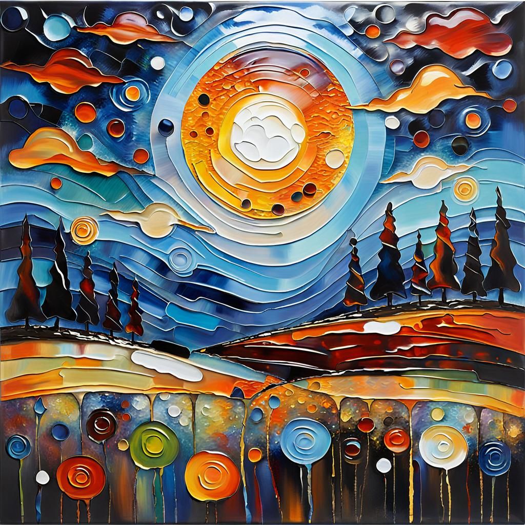 Abstraktes Wandkunstbild