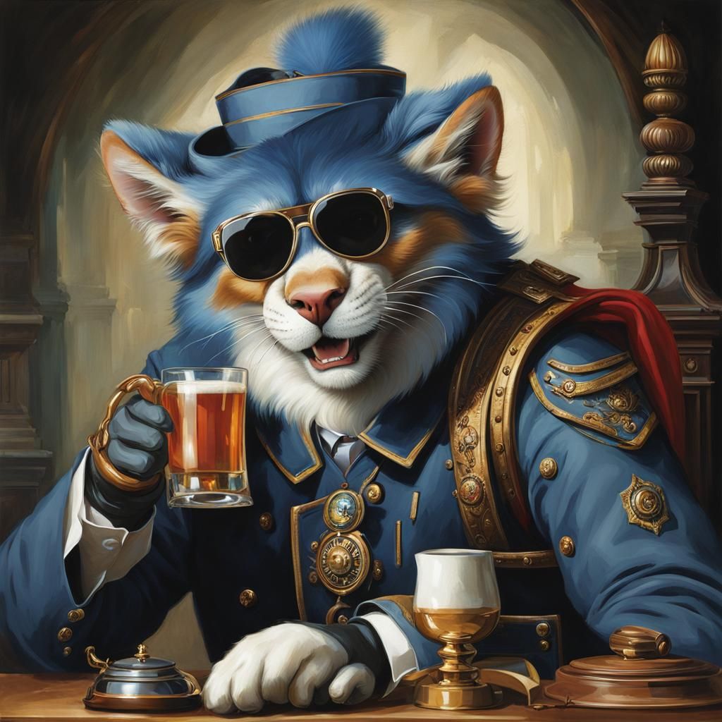 Sophisticated, meticulous detail, confident smirk