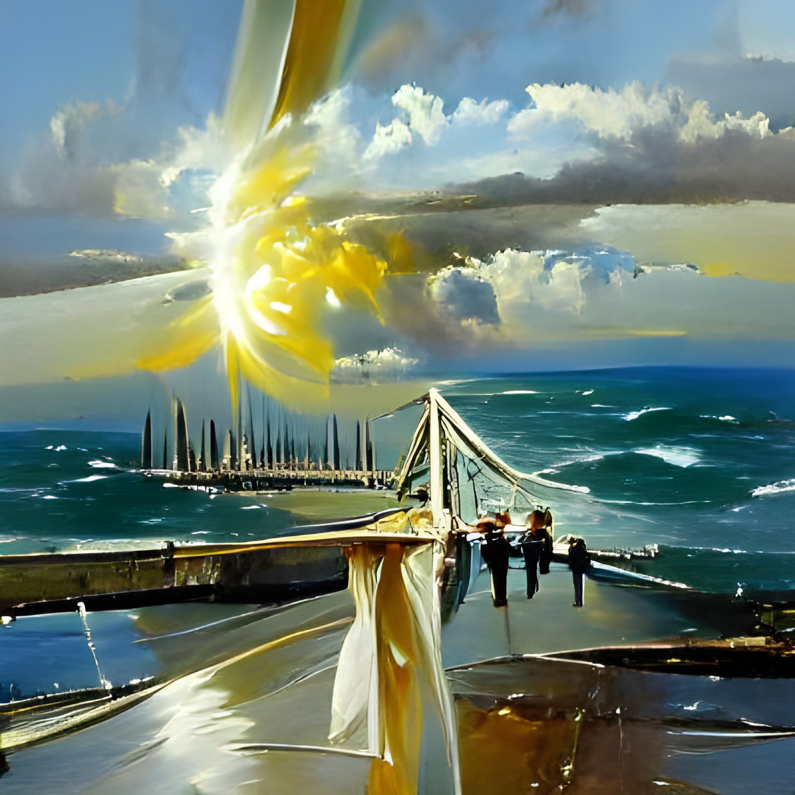 italia bridge sunshine wind peace