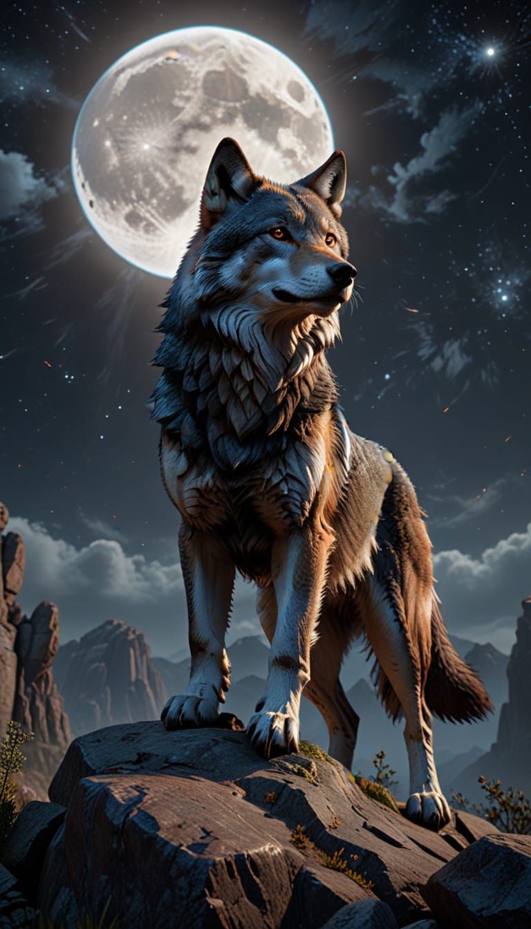 The Wolf Alpha  by @Biboo