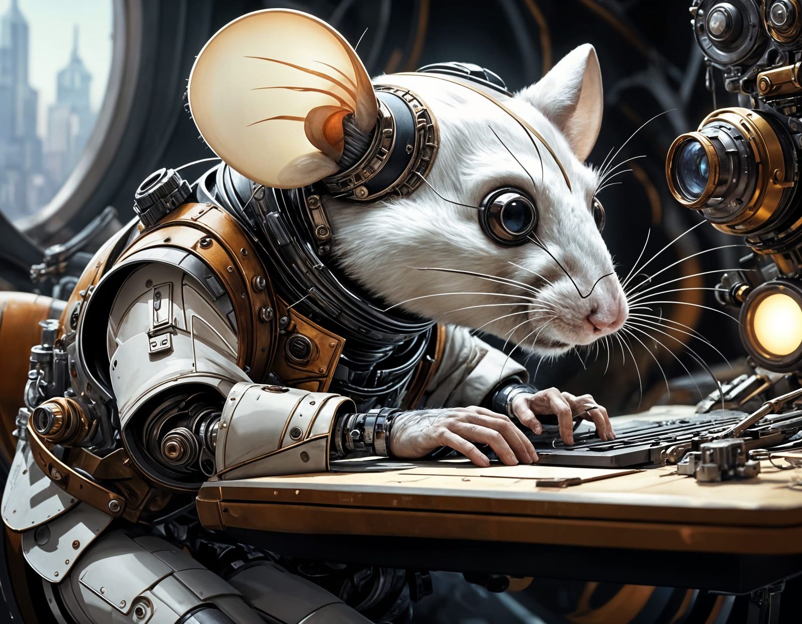 Steampunk Mouse  by @MoMoMat