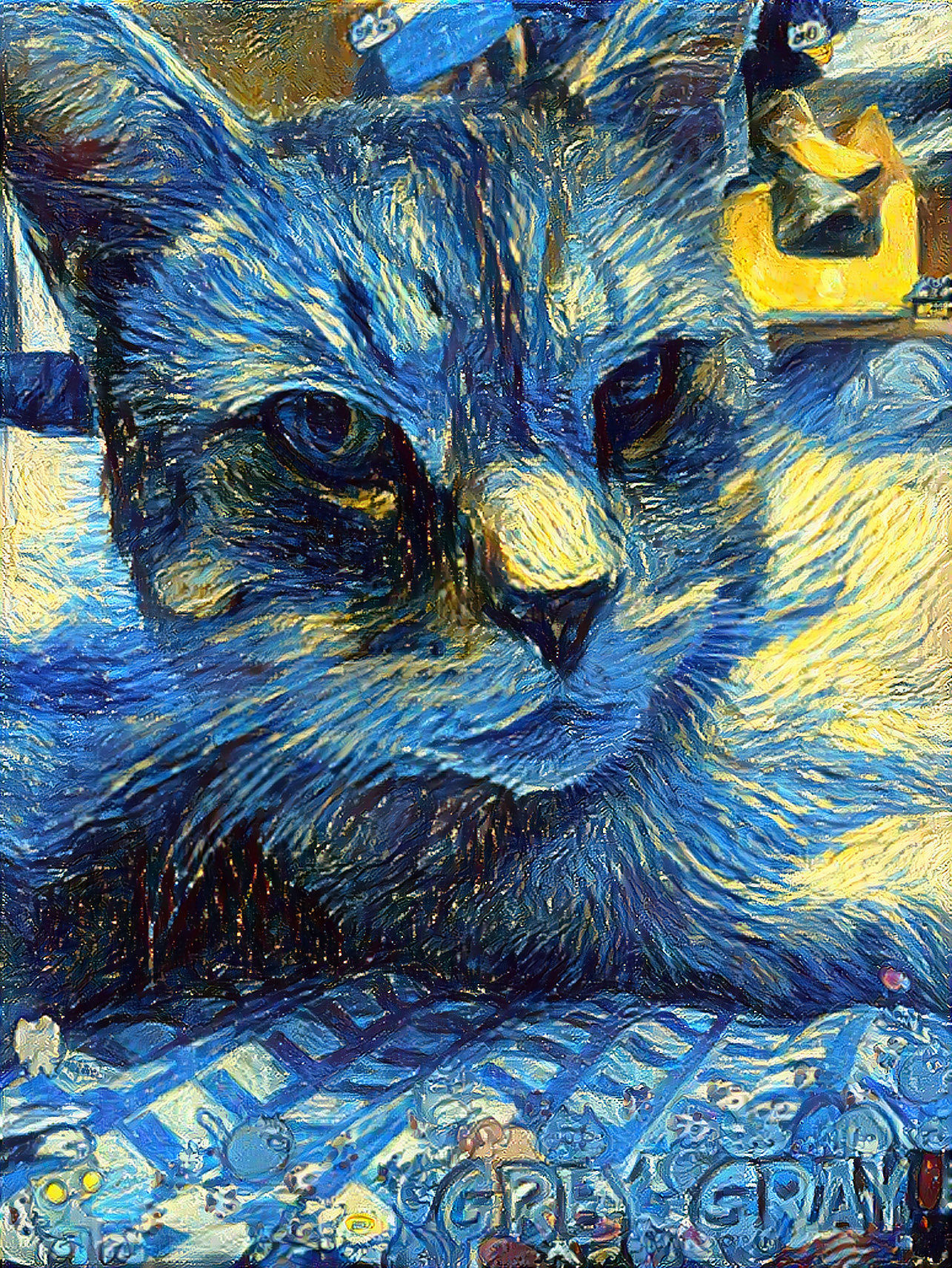 Grey-Gray's just 'laxing.