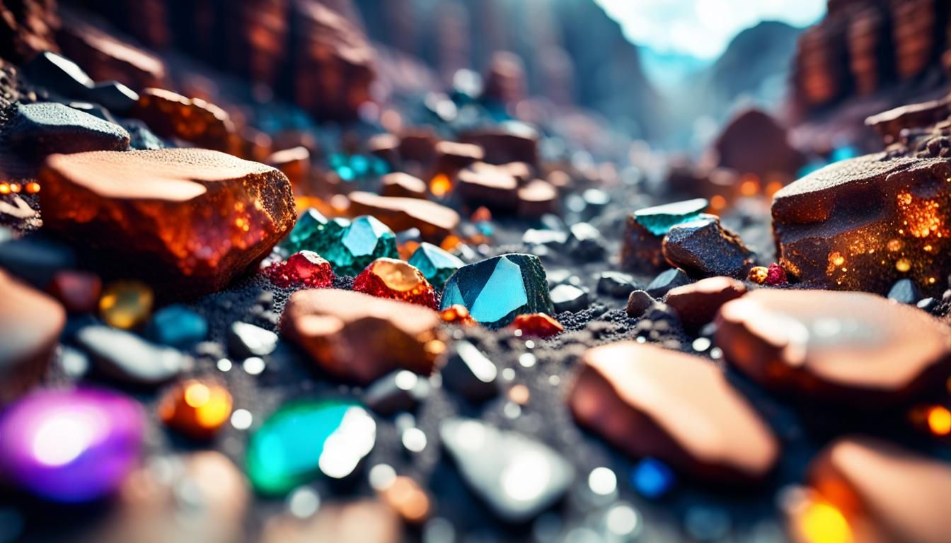 Gemstone Valley AI Generated Artwork NightCafe Creator