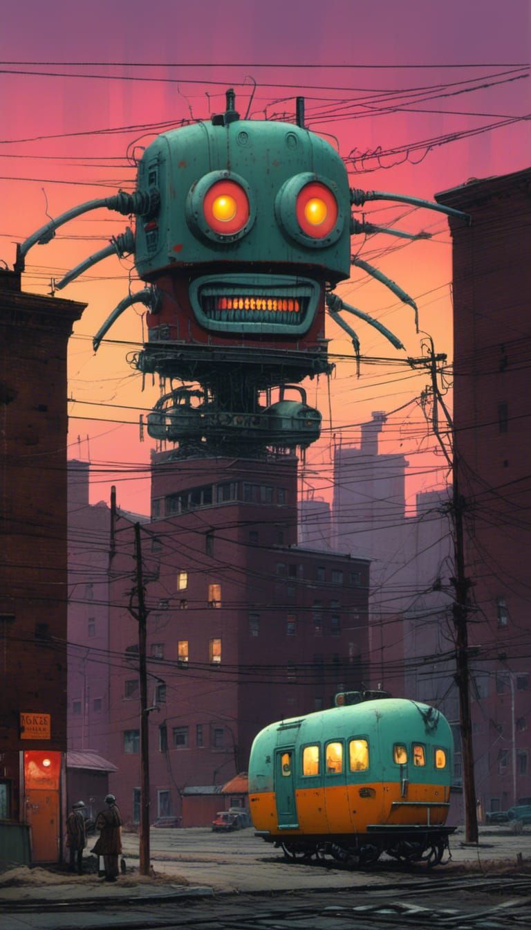 Mechanical Nameless Grinning Mascots whose Overly Cheerful C...