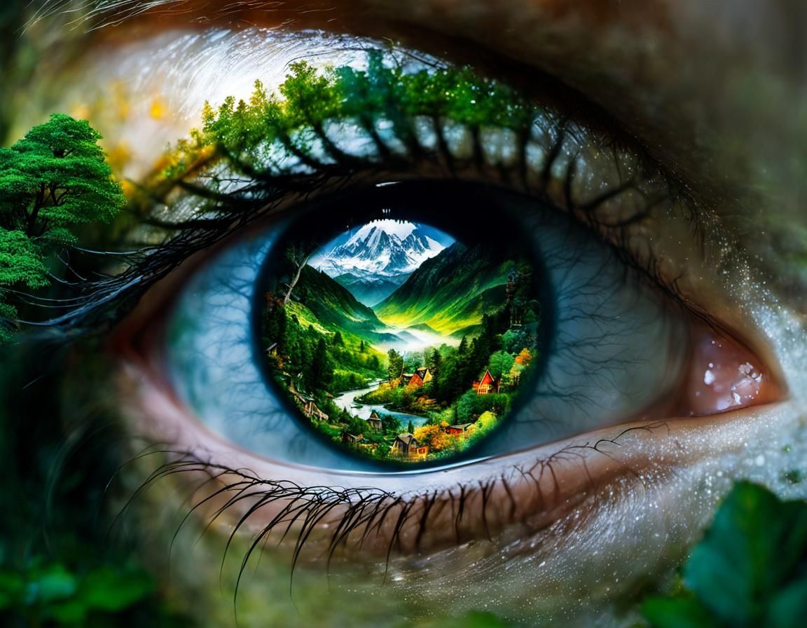 gaia's eye  by @Weird Insaan