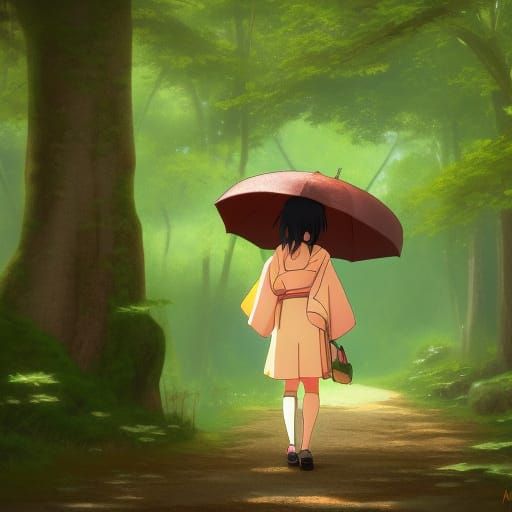 Imagen de anime, anime girl, and umbrella | Anime art beautiful, Anime art,  Anime