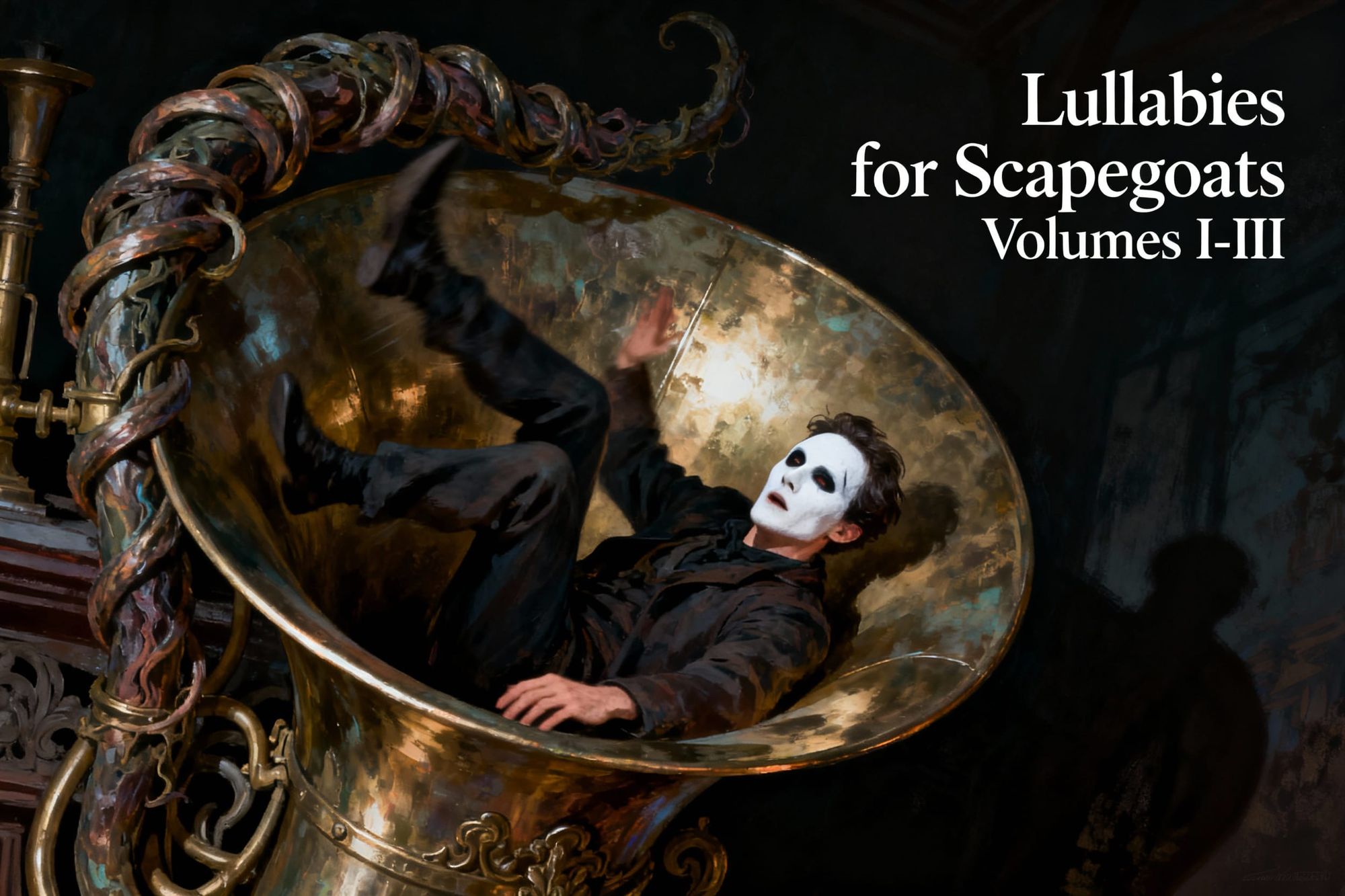 Tumbling Man in White-Face: Hornfuggled - AKA Lullabies for Scapegoats