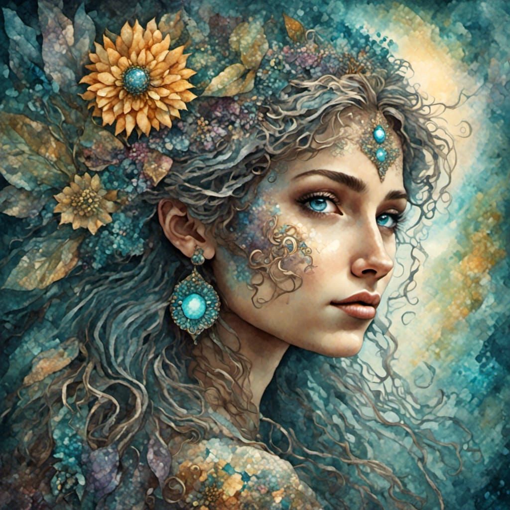 Pixie Goddess Queen of the Mist.  by @Leland Lewis