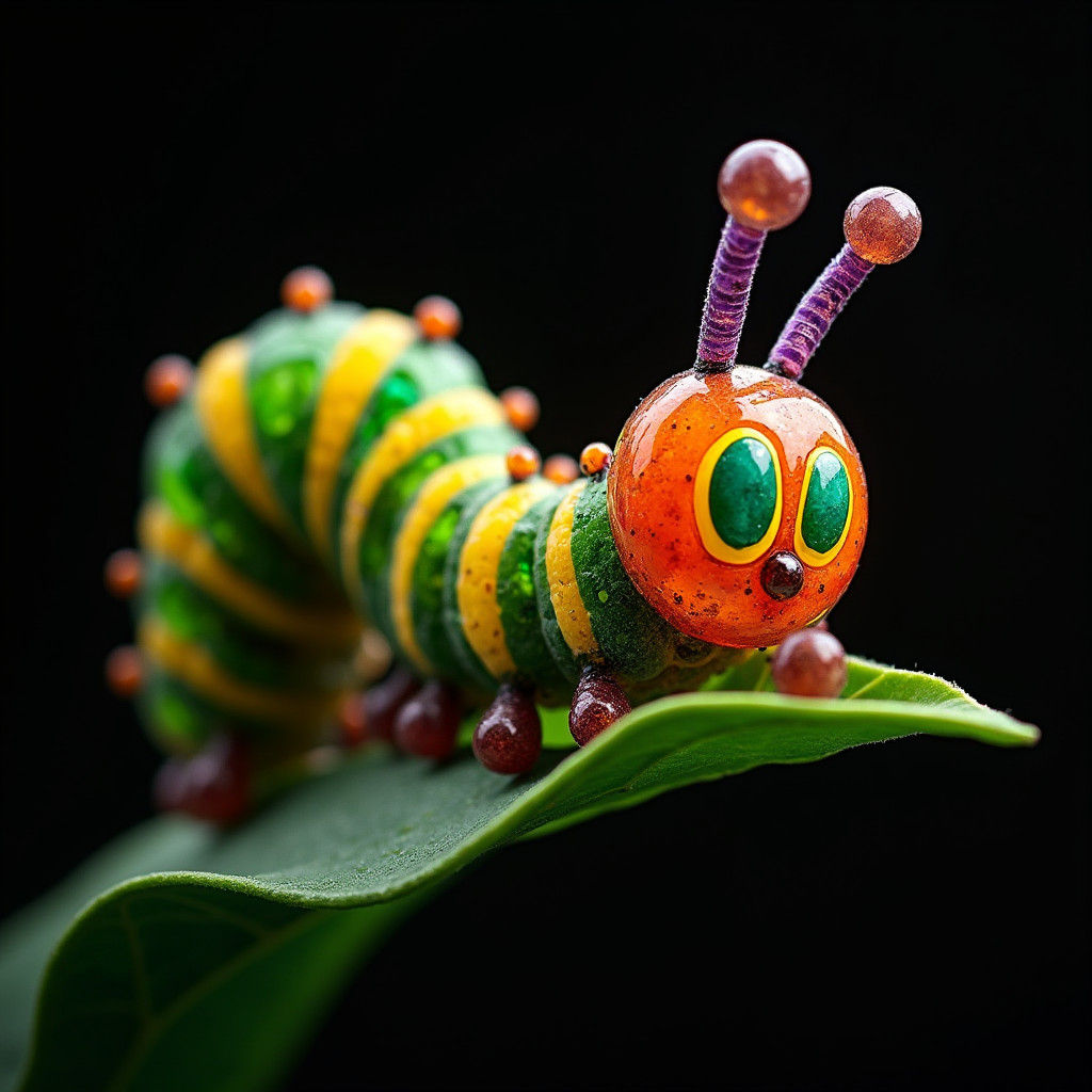 A Very Glassy Caterpillar   by @LittleDende
