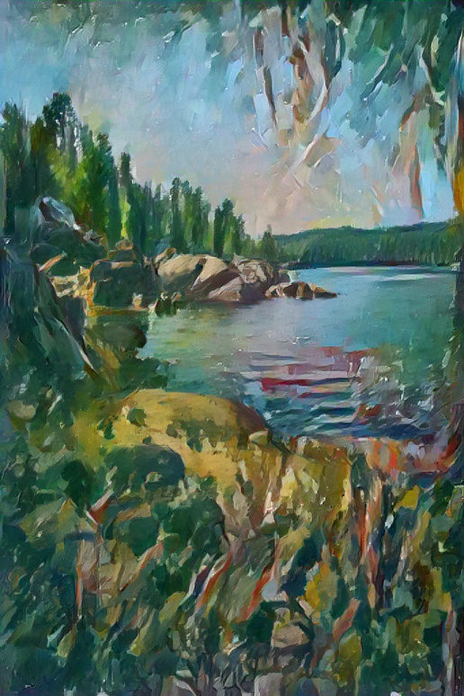 Resting by the canyon river