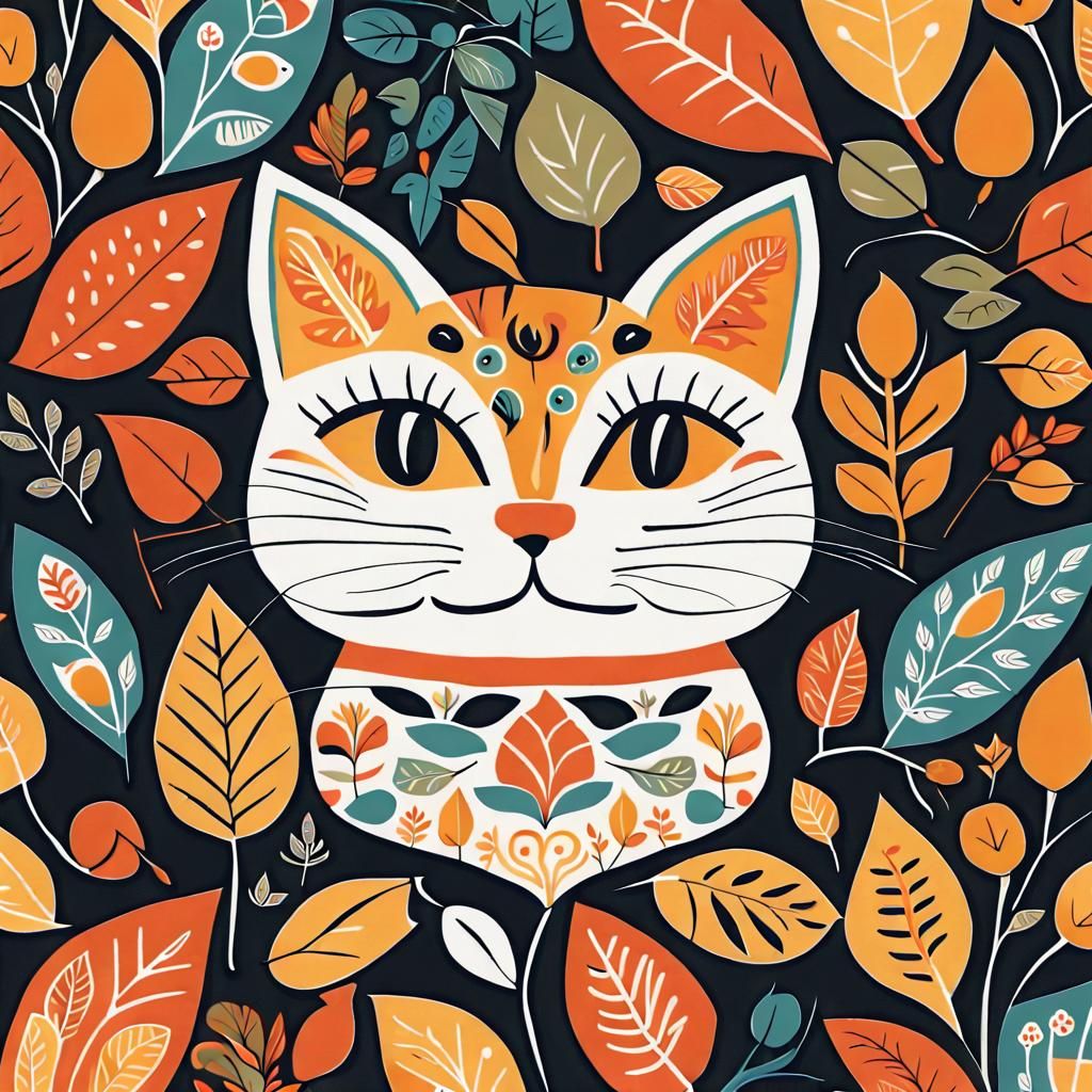 Scandi Cat V2 - AI Generated Artwork - NightCafe Creator