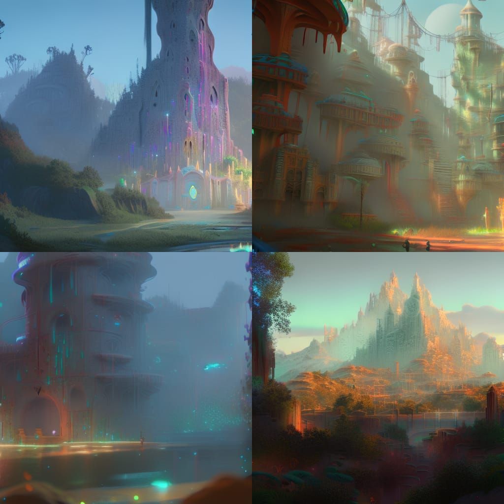 Psychedelic Energy Flow in Pastel Lights