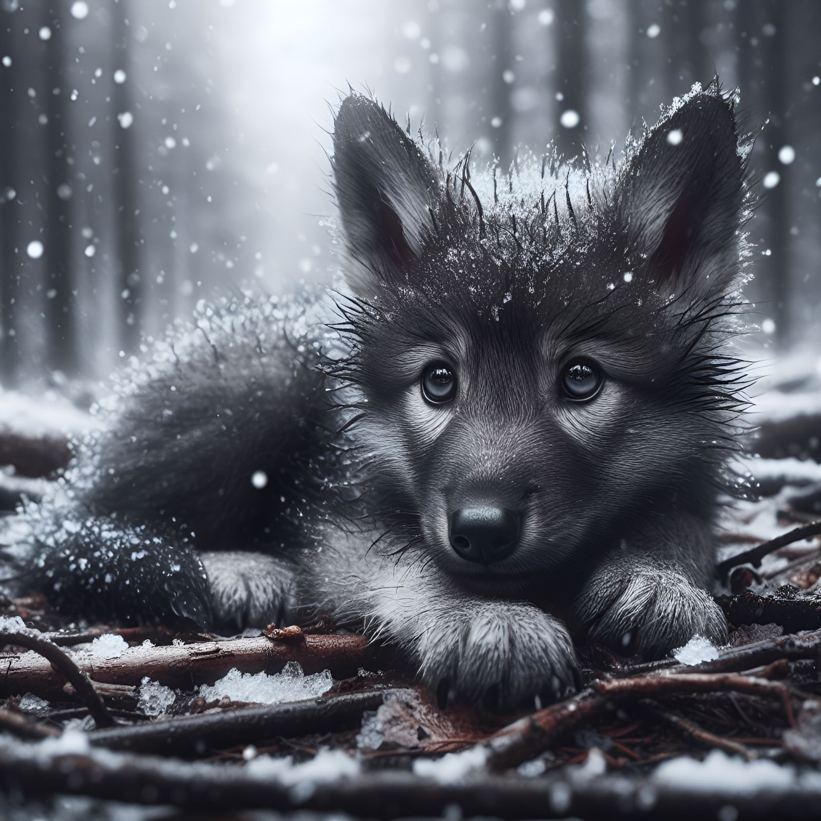 Grey Wolf Cub