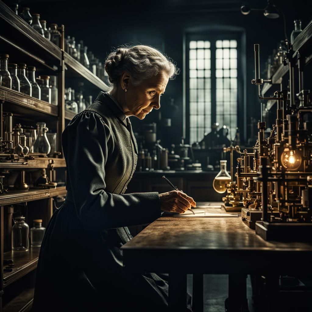 Marie Curie  by @Chrissi