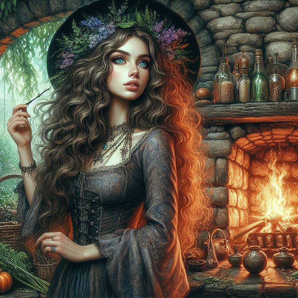 Witch in her Cottage