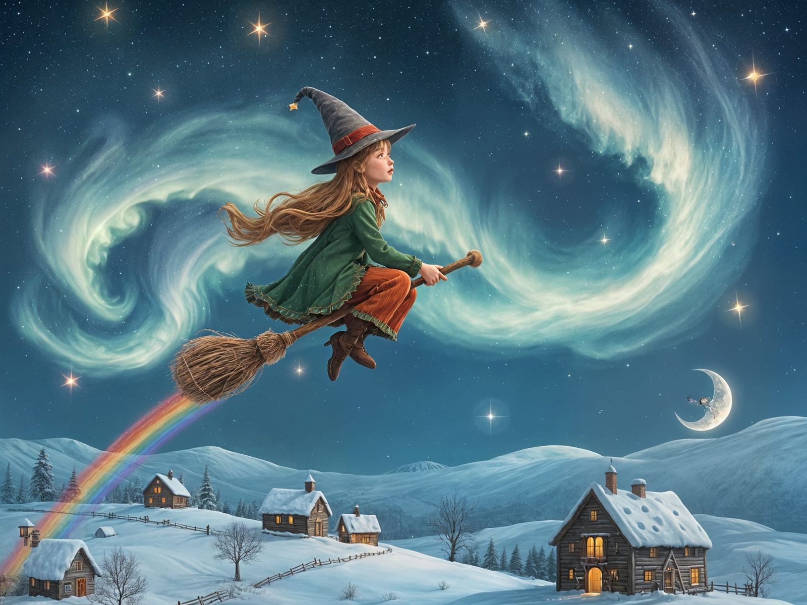 A novice witch  by @Tangerinesky