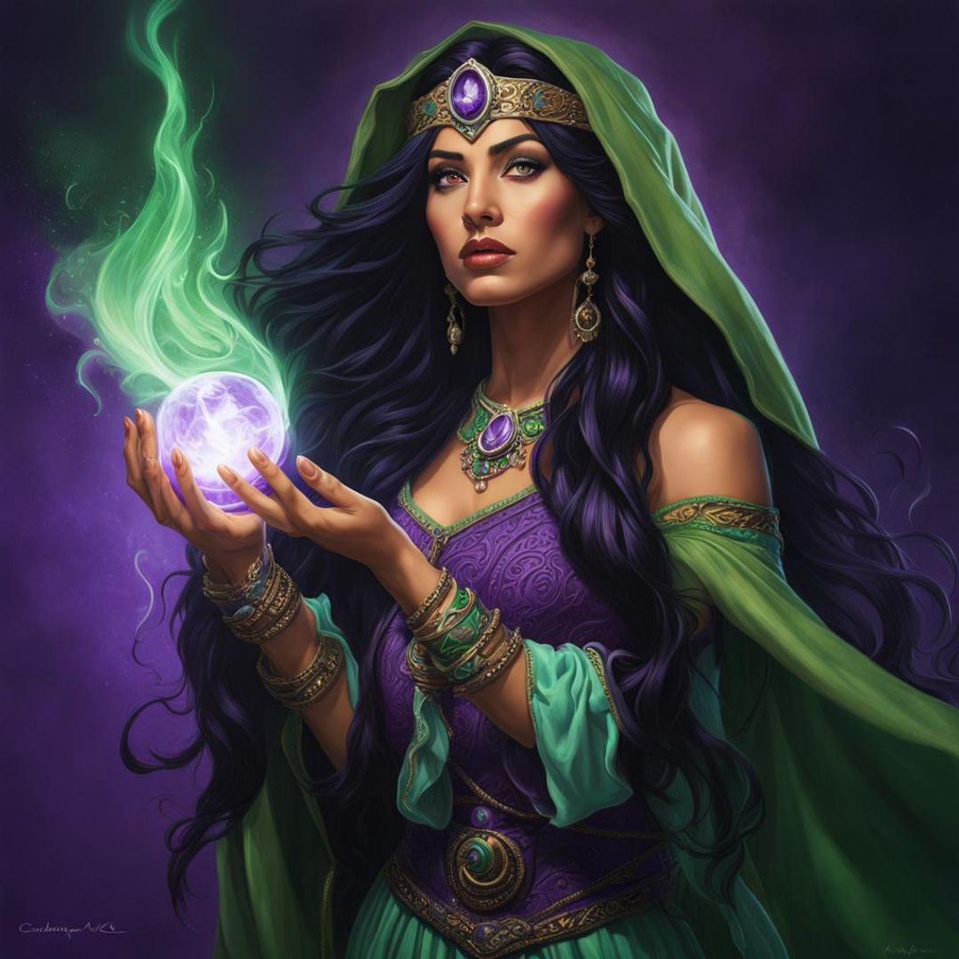 Esmeralda the Enchantress - AI Generated Artwork - NightCafe Creator