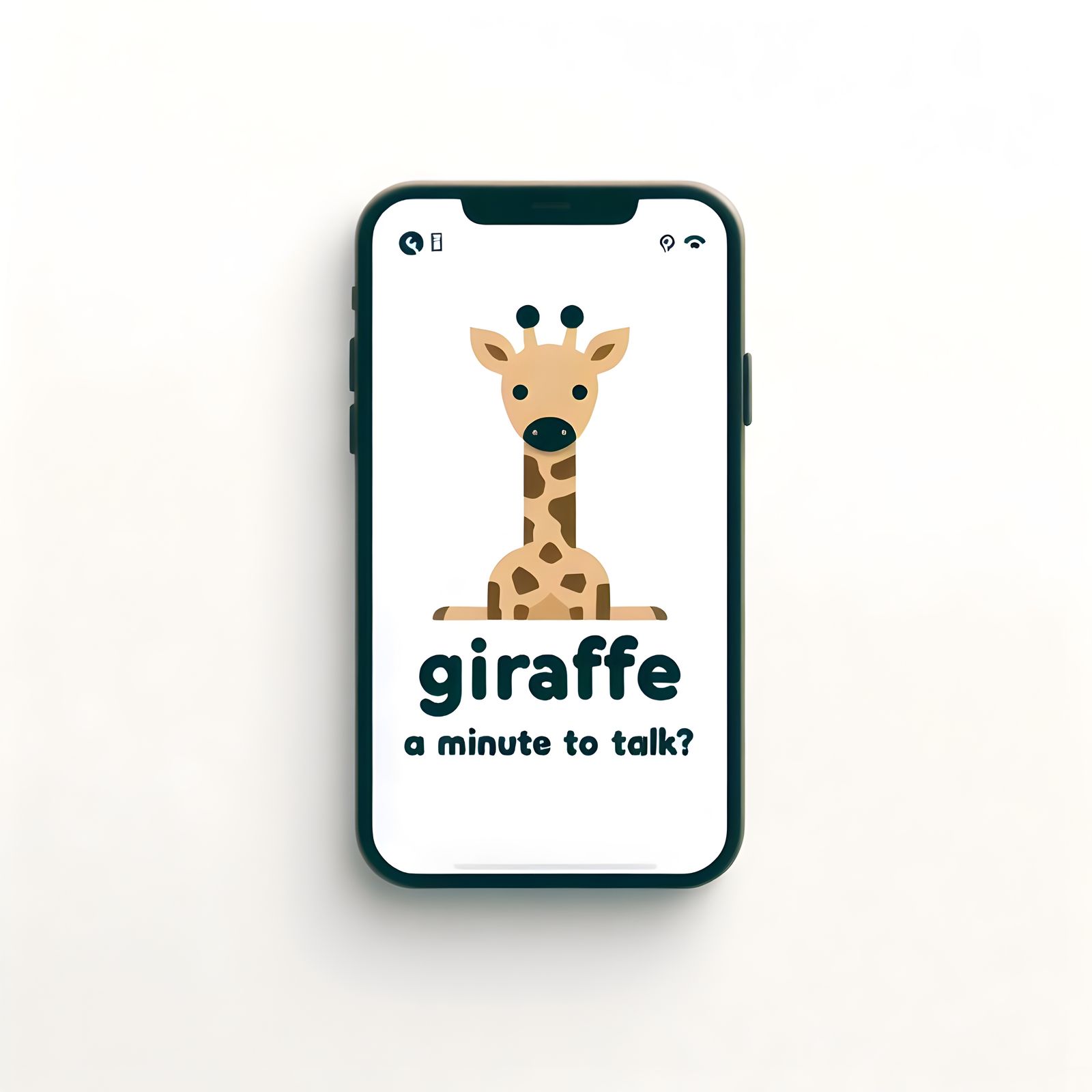 Giraffe a minute to talk?