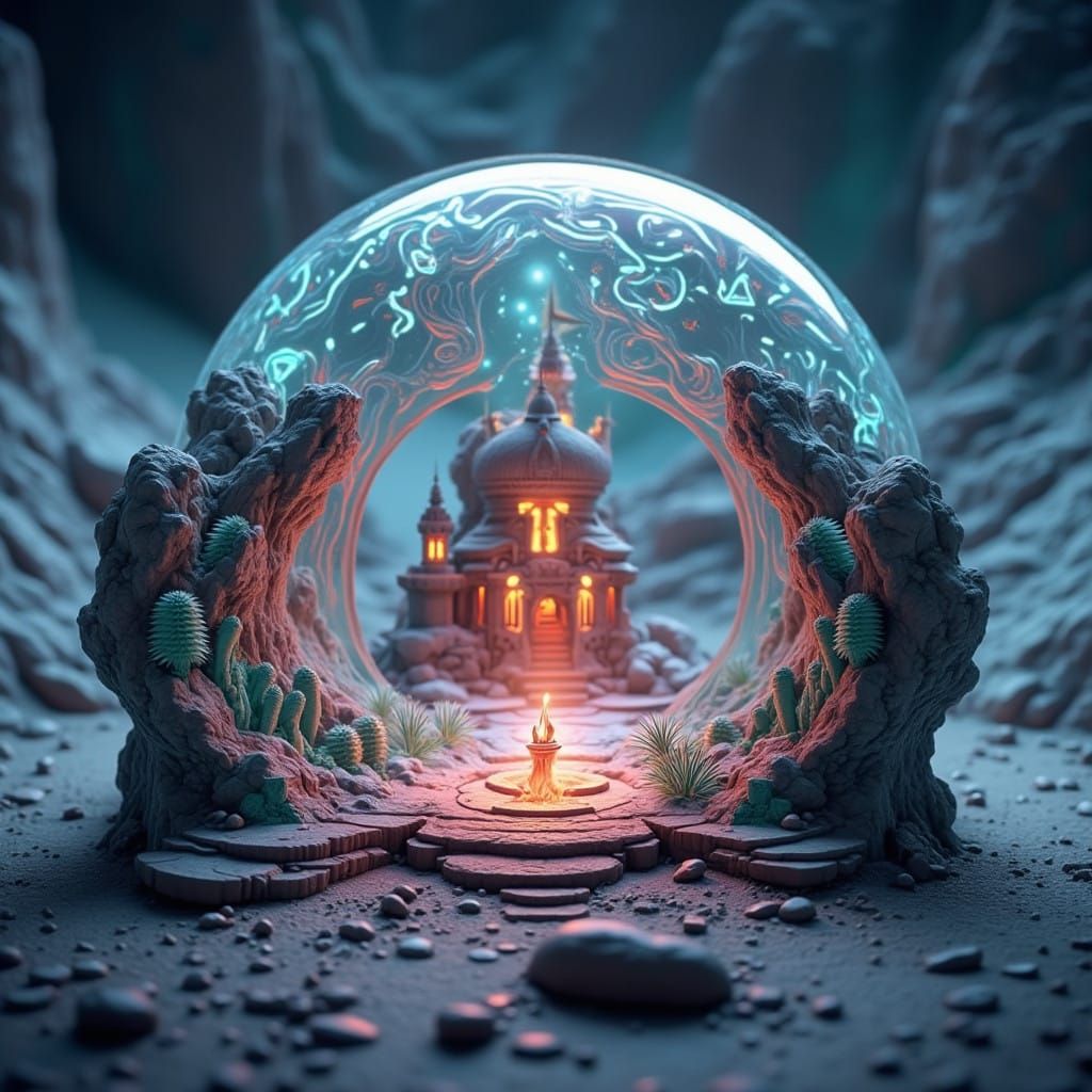 Ancient Temple Complex in Golden Sands