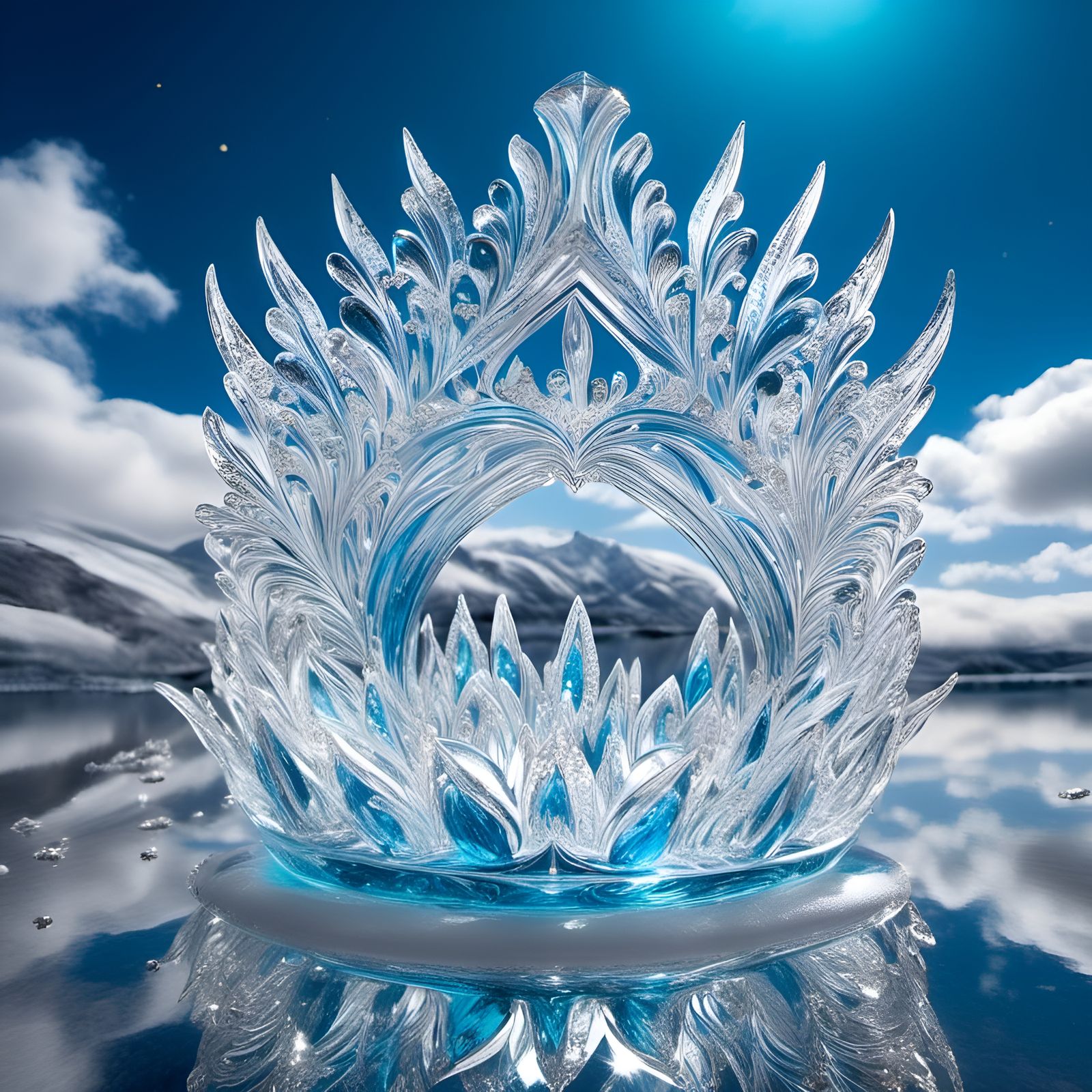 <lora:crystalclear:1.0>dreamscape a fully transparent Majest...
