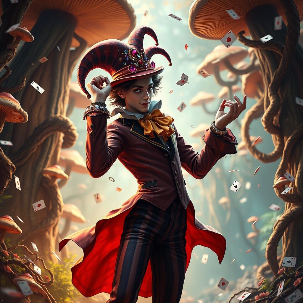 Jester as the Mad Hatter in Wonderland  by @B
