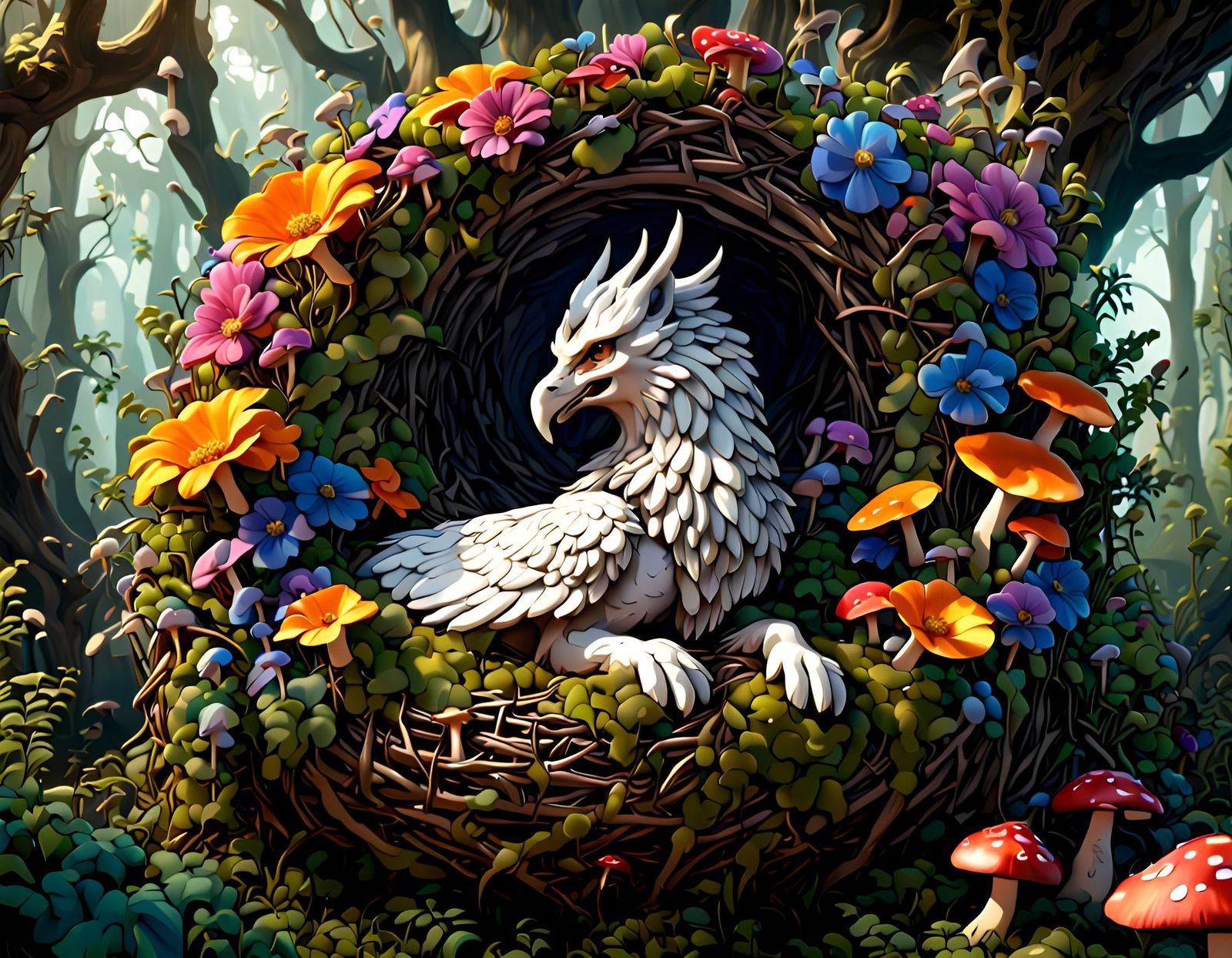 The legendary nest of the white griffin