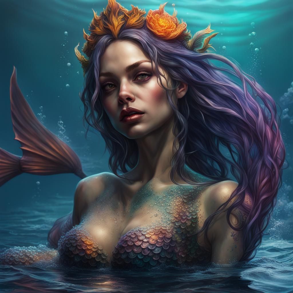 Gothic mermaid   by @R2_DBL_D2