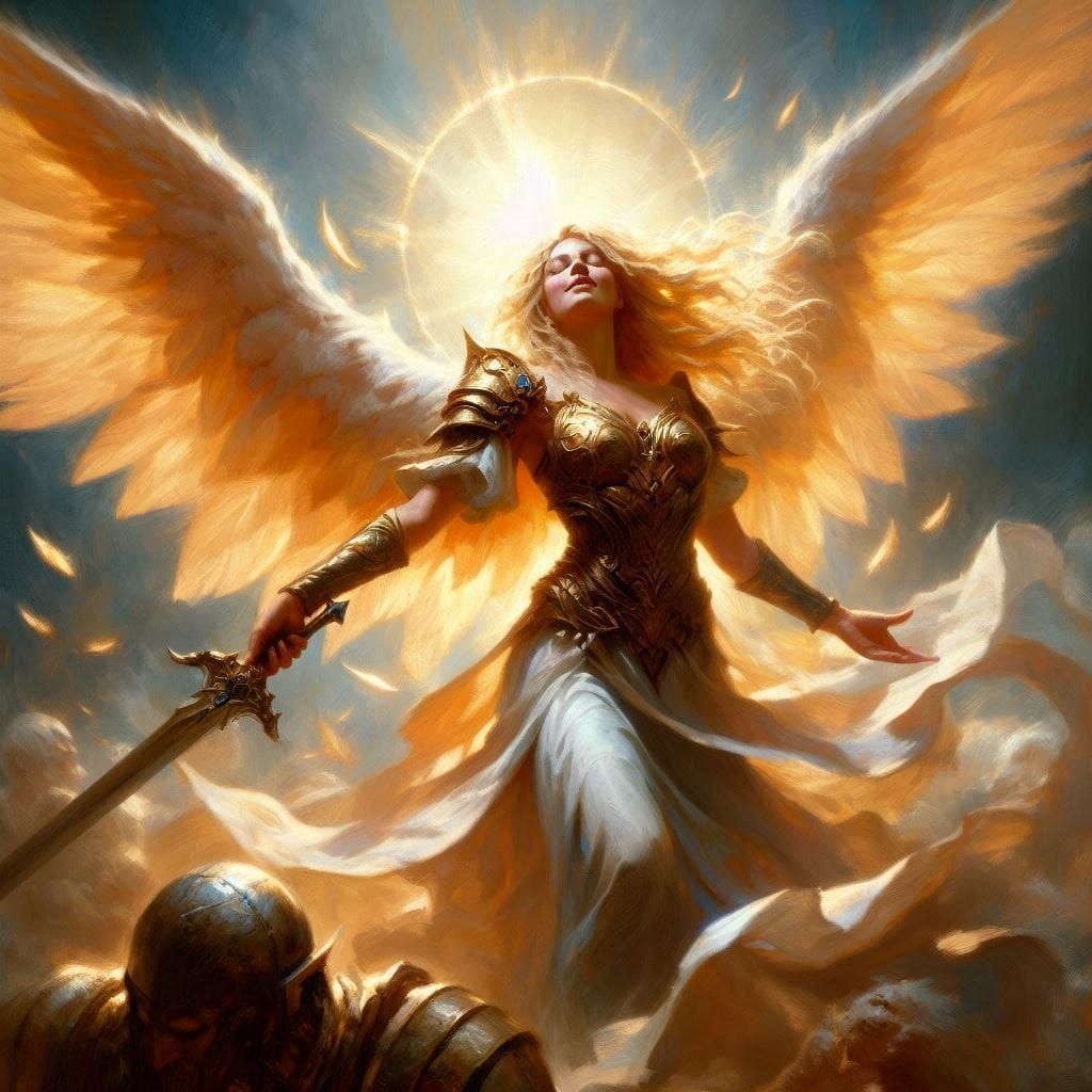 Digital Revitilization - MtG Serra Angel