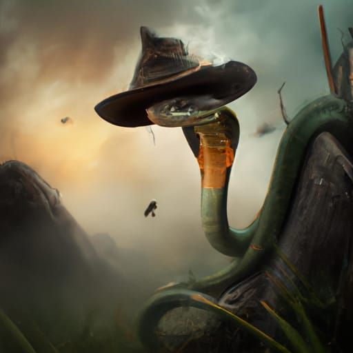 Snake With A Hat
