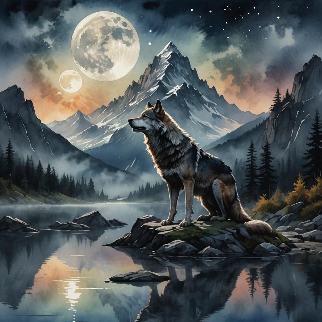 Howling at the Moon  by @Kasondra Drake