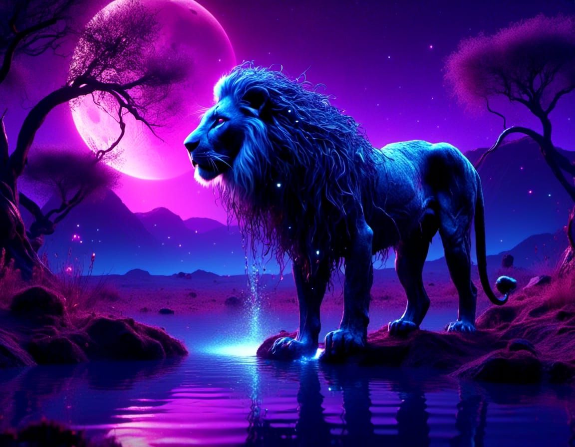 a lion..
