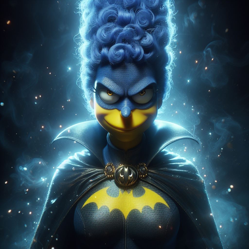 If the Simpsons lived in Gotham City : Marge as Batwoman